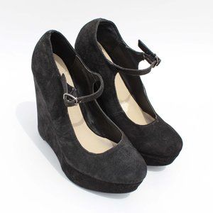 Kimchi Blue Suede Black Heels
